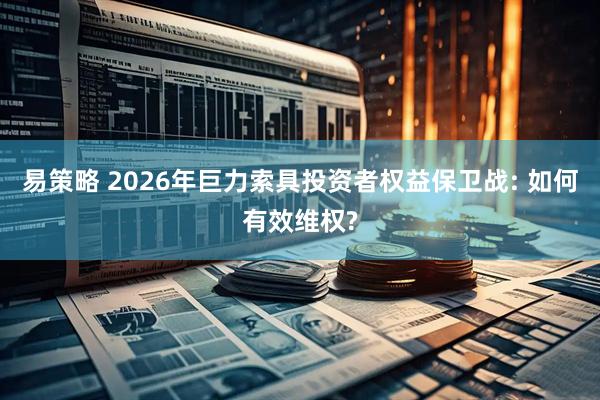 易策略 2026年巨力索具投资者权益保卫战: 如何有效维权?